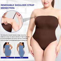Gaines pionnières amincissantes à porter toute la journée Bandoulière détachable Butt Lifter Control Panty Corset Bodysuit sans couture Shaper