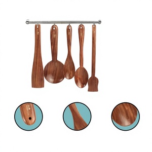 Juego de cubiertos de madera vintage, sostenible y duradero, con mangos con acabado mate, para fiestas, fabricado en Uttar Pradesh, BS INTERNATIONAL - Product Image 3