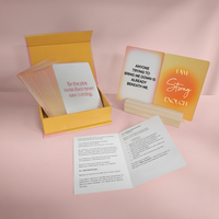 Boîte magnétique pour jeu de cartes d'affirmation, impressions personnalisées de citations inspirantes, cartes d'affirmations positives, cartes de citations quotidiennes avec support