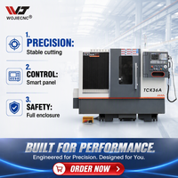 Tour CNC TCK36A certifié ISO9001 avec outils motorisés, tourelle multi-stations et accessoires de tournage CNC