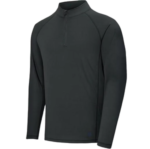 Vêtements de travail résistants aux flammes NFPA CAT2, pull léger à col zippé, manches longues, coton <span class=keywords><strong>FR</strong></span>, chemises pour hommes - Product Image 4