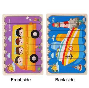 Dropshipping Products 2026 Wooden Custom logo Object Recognition <b>Puzzle</b> for Children's Education - Product Image 6