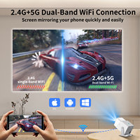 Android TV Mini proyector inteligente Rotación de 180 grados HD 1080P 4K Proyector de techo portátil de 180 grados Blue Tooth