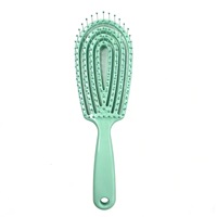 Brosse à cheveux ionique OEM en ABS, tendance, autonettoyante, étanche, antistatique, creuse, ventilée, massante, démêlante, séchage rapide, portable