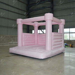 Château gonflable commercial blanc de rebond avec la maison de saut de partie extérieure de ventilateur pour le mariage, l'<span class=keywords><strong>anniversaire</strong></span> et la <span class=keywords><strong>location</strong></span> d'événement - Product Image 2