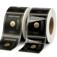 Étiquettes autocollantes personnalisées en vinyle imperméable pour emballage de bouteilles, impression de logo cosmétique sur mesure