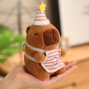 Mới nóng mềm dễ thương Kawaii plushies động vật hamster capybara Móc Chìa Khóa capibara nhồi bông sang trọng Keychain - Product Image 6