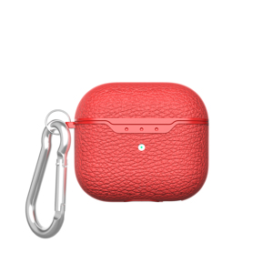 Étui pour Apple <span class=keywords><strong>Airpods</strong></span> <span class=keywords><strong>3</strong></span> <span class=keywords><strong>2021</strong></span> housse en cuir motif Lichi housse pour écouteurs sans fil pour <span class=keywords><strong>AirPods</strong></span> <span class=keywords><strong>3</strong></span> - Product Image 3
