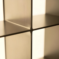 Meuble mural LED moderne avec niches multiples pour bar à domicile et décoration de fond de télévision dans le salon, étagère de présentation