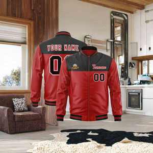 Blouson de moto pour homme style denim cowboy, coupe ajustée, en laine/polyester respirant, blouson universitaire de performance pour équipe - Product Image 3