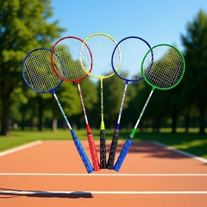 Raquette de <span class=keywords><strong>badminton</strong></span> JIAXIN pour débutants, entraînement de loisirs en plein air, légère, en alliage de fer, dureté moyenne, manche G5, raquette fendue - Product Image 1