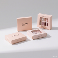 Boîte d'emballage personnalisée pour kit de pose d'ongles avec logo de marque, impression numérique, vente en gros, boîte en papier pour ongles artificiels