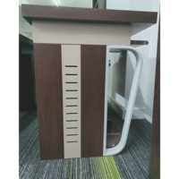Bureau d'Ordinateur à Trois Tiroirs Fixes, Plateau de 5 cm d'Épaisseur, Idéal pour la Maison ou le Bureau, Petit Bureau Compact