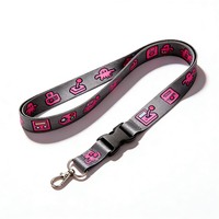 CH Wholesale Sublimation Printing Polyester Lanyards With Logo Custom Certification Keychain OEM ODM ECO Promotion Event Gifts