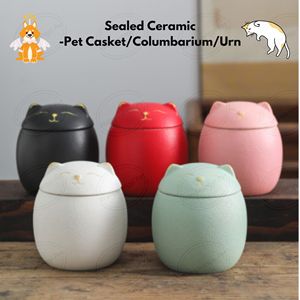 Sevimli seramik Pet külleri <span class=keywords><strong>Urn</strong></span> sızdırmaz kararlı büyük hacim cenaze tabutu köpekler kediler için - Product Image 2