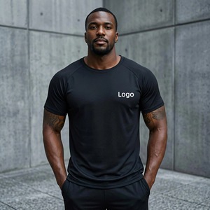 ผู้จัดจำหน่ายขายส่งเสื้อยืดออกกำลังกายผู้ชายคุณภาพสูงลายเมทัลลิกสำหรับฤดูใบไม้ผลิและฤดูใบไม้ร่วง แห้งเร็ว ไม่หดตัว เหมาะสำหรับเล่นกีฬาและออกกำลังกายในยิม - Product Image 1