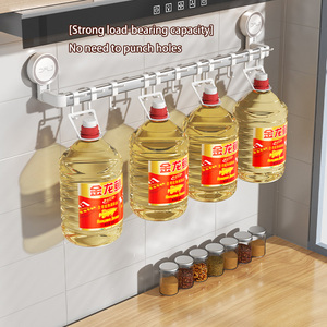 Support <span class=keywords><strong>mural</strong></span> à ventouse avec crochets pour ustensiles de <span class=keywords><strong>cuisine</strong></span> et vaisselle, <span class=keywords><strong>rangement</strong></span> de <span class=keywords><strong>cuisine</strong></span> - Product Image 3