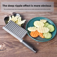Fabriek Keuken Huishouden Wolf Tand Aardappelgolfmes Aardappelsnijmes Fancy Snijden Aardappelsnijder Snijgereedschap