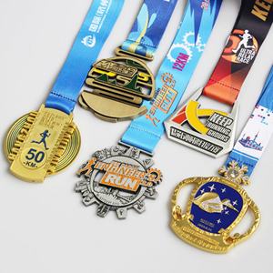 Médailles sportives haut de gamme avec logos personnalisés, y compris des médailles en métal pour le marathon, le football, le basketball et autres sports - Product Image 4