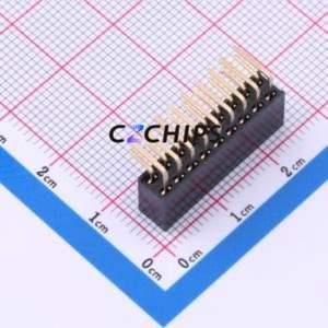 A2541HWR-2x9P Pin Socket Bent Lead Through Hole,P=2.54mm Connector 2x9P 2.54mm 2.54mm Square Hole - Product Image 2