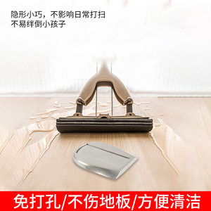 Butée de porte magnétique en alliage de zinc sans perçage, fixation au sol, design minimaliste, installation facile, type à hauteur ajustable - Product Image 3