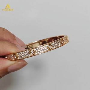 ホワイトイエローローズMoissaniteブレスレット925シルバーブレスレット女性用Moissaniteブレスレット缶パスダイヤモンドテスター - Product Image 4