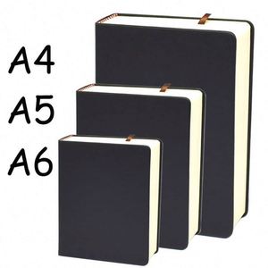 Wholesale Leather Hardcover A5 Custom Journal <b>Notebooks</b> with Thickened Painting Paper 180 Sheets Thread Sewn for Gift - Product Image 3