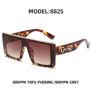 แว่นกันแดดผู้หญิงสไตล์ยุโรปกรอบสี่เหลี่ยม UV400 วัสดุ PC สีดำ FY-8825 แฟชั่นอินเทรนด์แว่นกันแดด - Product Image 5