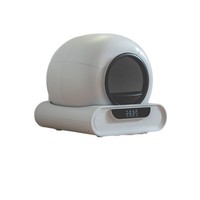 Bac à litière pour chat rond automatique intelligent en plastique ABS avec contrôle par application, fonction de désodorisation, entièrement automatique, Chine