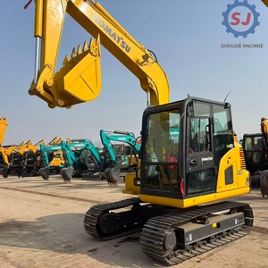 Mini-pelles d'occasion Komatsu PC60/PC56/PC70, modèle 2020, poids opérationnel 6 tonnes, engrenages/pompes/roulements/PLC pour usage urbain - Product Image 1