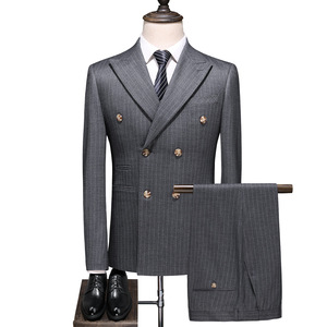 Trajes formales de alta calidad para hombre para boda, <span class=keywords><strong>traje</strong></span> de vestir para hombre, trajes de negocios de graduación de boda de 3 piezas - Product Image 1