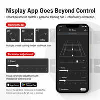 Lanceur de balles de tennis portable professionnel NISPLAY N0 avec une capacité de plus de 60 balles pour l'entraînement universel et la pratique quotidienne