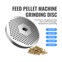 Nouvelle machine de traitement à matrice plate pour granulateur d'aliments en acier allié OEM, capacité 100 kg/h, 220V/380V monophasé/triphasé