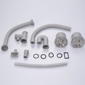 <span class=keywords><strong>Siphon</strong></span> de lavabo de cuisine <span class=keywords><strong>double</strong></span> en acier inoxydable 304 / Tuyau de vidange flexible pour évier <span class=keywords><strong>double</strong></span> - Product Image 6