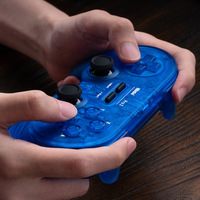 Manette sans fil 8BitDo Pro 2 Retro Special Edition translucide avec joysticks à effet Hall et boutons arrière pour PC, Android, Switch