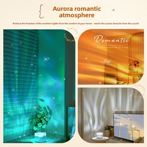 Proyector de <span class=keywords><strong>Aurora</strong></span> Boreal con Control Remoto, Efectos de Ondas de Agua y Llamas, Luz Nocturna Colorida y Regulable - Product Image 3