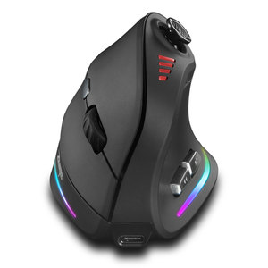 ZELOTES F-18 Three Mode <strong>Wireless</strong> Vertical Gaming <strong>Mouse</strong> <strong>Joystick</strong> RGB Vertical <strong>Mouse</strong>