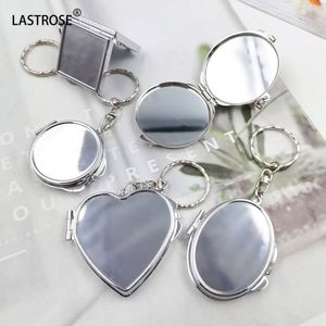 OEM Cute <b>Compact</b> <b>Mirror</b> Keychain Heart Shaped <b>Compact</b> Travel Pocket <b>Compact</b> Makeup <b>Mirror</b> Keychain - Product Image 4