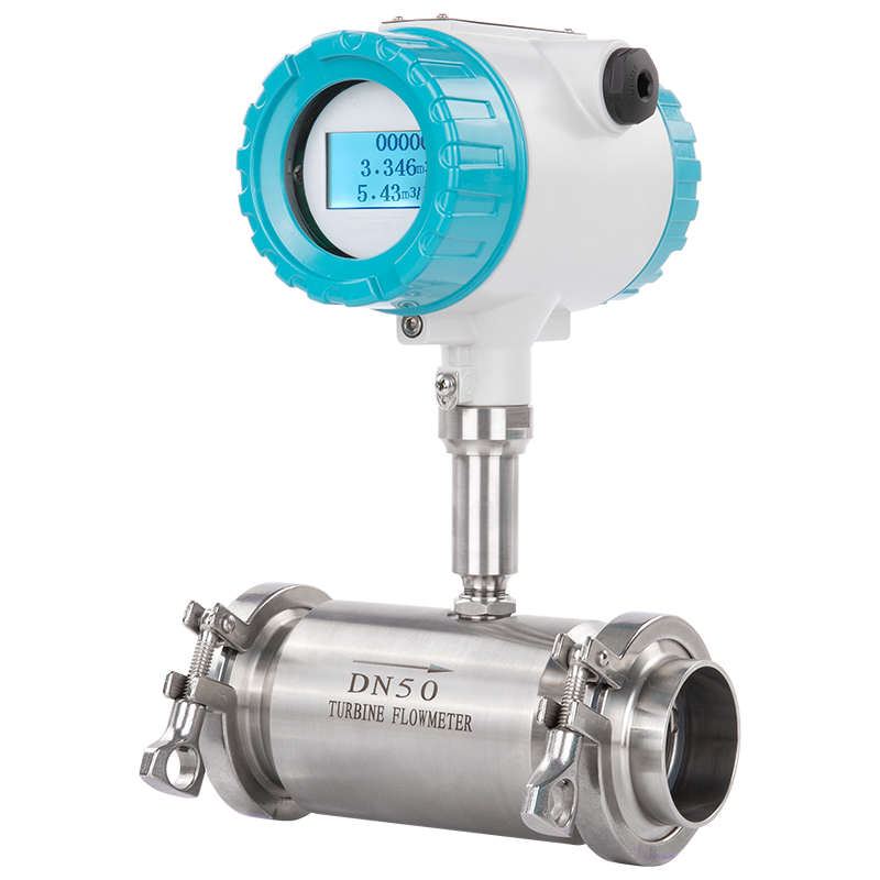 DN40 Tri Clamp Turbine Flowmeter Liquid