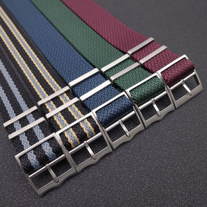 Correas de reloj de nailon de paso único, tradicional, personalizado, 20mm, 22mm, correa de sarga de espiga, venta al por mayor - Product Image 1