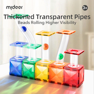 Mideer MD1166 Jeu de construction magnétique coloré avec piste de billes 100 pièces |   Ensemble de construction STEM pour enfants de 3 ans et plus - Product Image 3