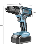 Perceuse à percussion sans fil - Vitesse variable, diamètre de perçage maximal de 10 mm, qualité industrielle et bricolage, alimentée par batterie