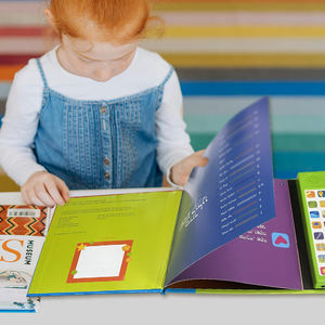 Jouets d'apprentissage audio personnalisés pour enfants, livres sonores à boutons poussoirs, matériel éducatif précoce imprimé avec des fonctionnalités de jeu interactives - Product Image 1