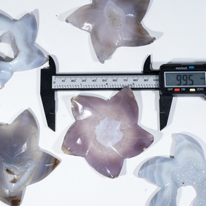 Artesanato De Cristal <span class=keywords><strong>Starfish</strong></span> Ágata Cinza Druzy Esculturas De Cristal Natural Mar Estrela Do Mar Cristal Natural Pedras De Cura para Decoração