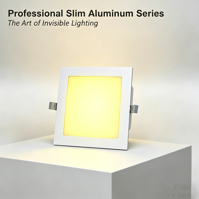 9W 4inch Aluminum LED Recessed Slim Downlight,  Ceiling Light with Isolated Driver 6500K,  Spotlights for Residential