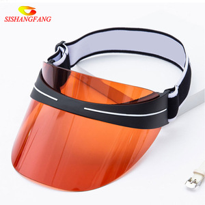 Logo personnalisé vente en gros d'usine de visières colorées chapeau pare-soleil <span class=keywords><strong>holographique</strong></span> anti-UV protection UV <span class=keywords><strong>casquette</strong></span> de visière transparente - Product Image 5