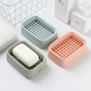Soap Dish Rectangular 12x8.5x4cm PP Minimalist Design For Bathroom Travel - Product Image 1