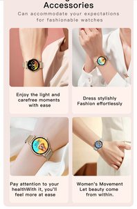 Reloj Inteligente para Mujer, Relojes de Moda con Esfera Personalizada, Monitor de Salud y Actividad Física, Smartwatch para Android IOS LE08, Reloj Deportivo Inalámbrico - Product Image 2