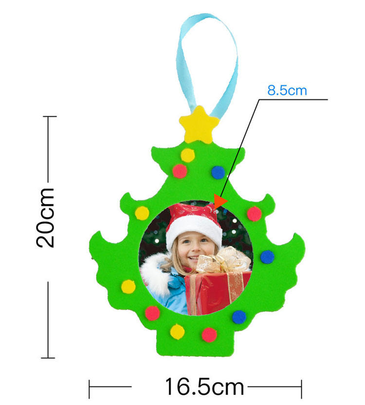 2019 DIY Craft Foam Christmas Photo Frame Kits for Holiday Gifts