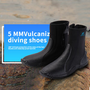 Sinodiving Chaussures de plongée en <span class=keywords><strong>néoprène</strong></span> 5mm Bottes de plongée pour la plongée sous-marine et la plongée libre-Chaussures en <span class=keywords><strong>néoprène</strong></span> pour l'eau chaude et froide - Product Image 4